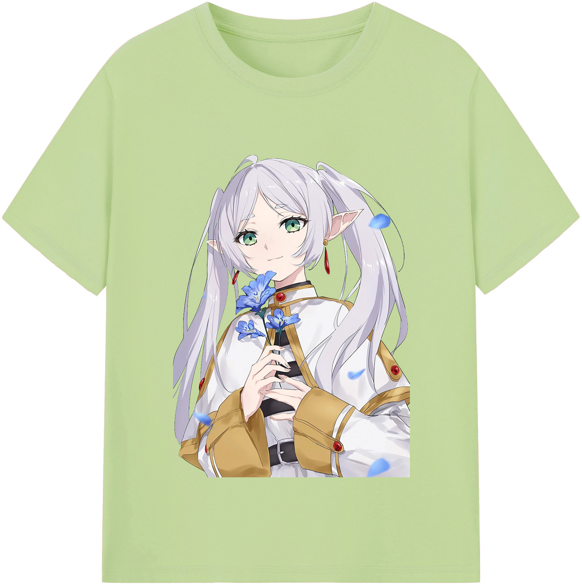 （画像用） 葬送のフリーレン Frieren 綿100％半袖Tシャツ（フロントプリント）